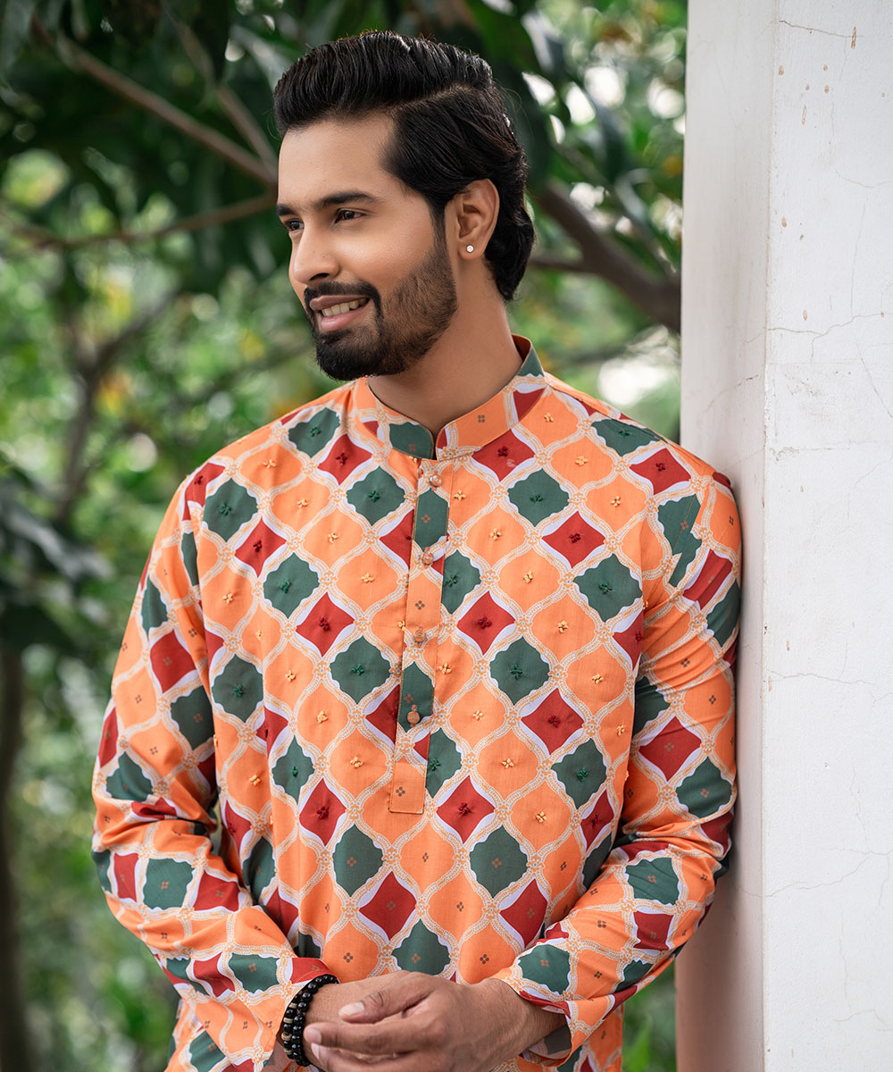 Assorted Print Cotton Panjabi