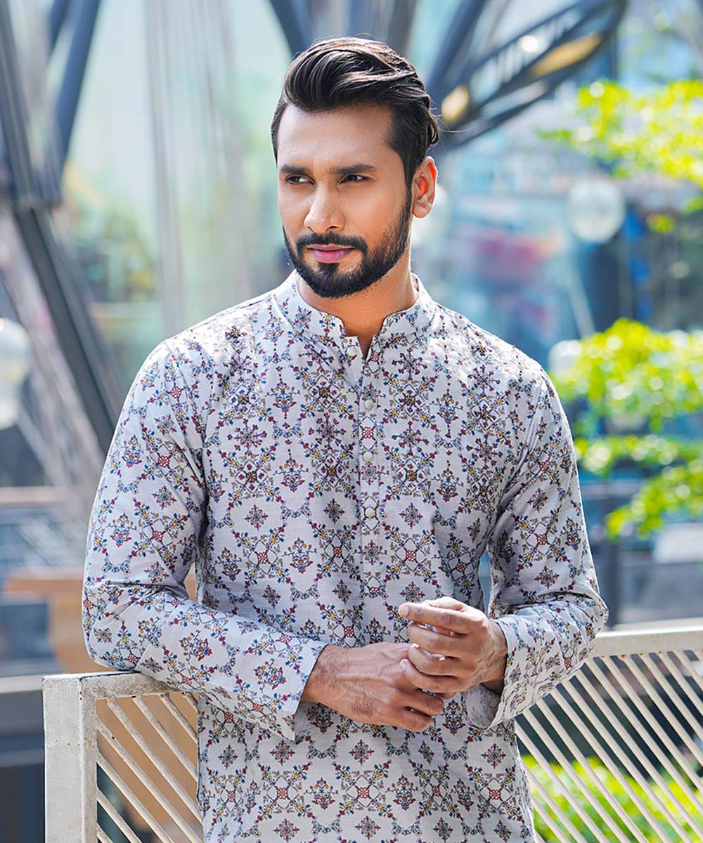 Tussar Silk Karchupi Panjabi