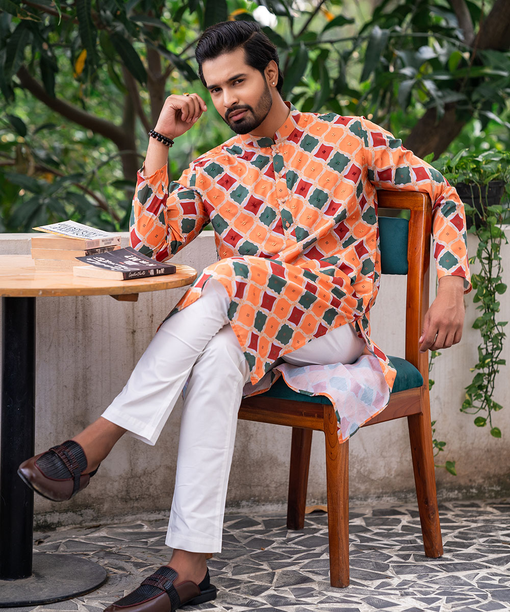 Assorted Print Cotton Panjabi