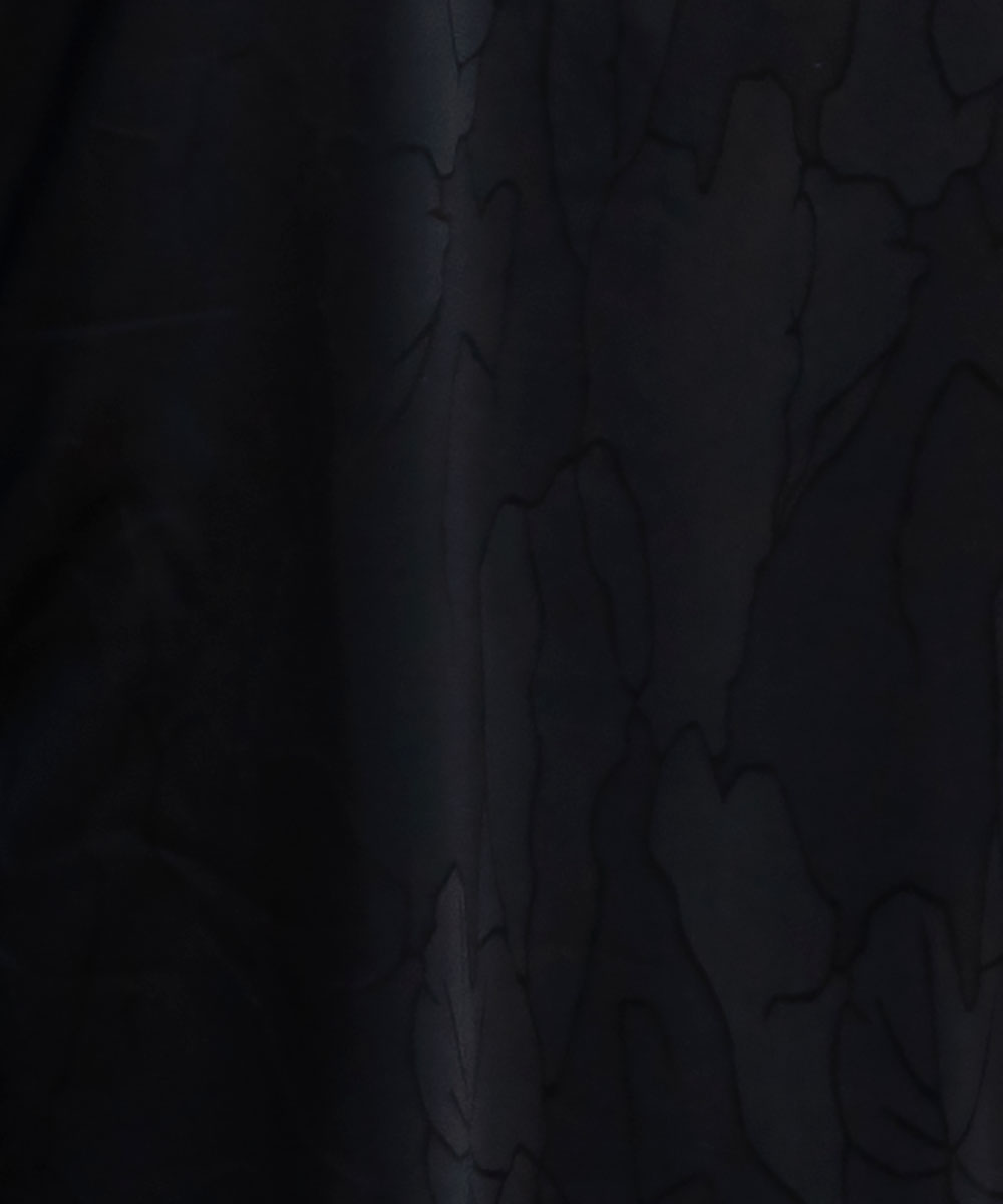 Black Jacquard Bamboo Silk Panjabi