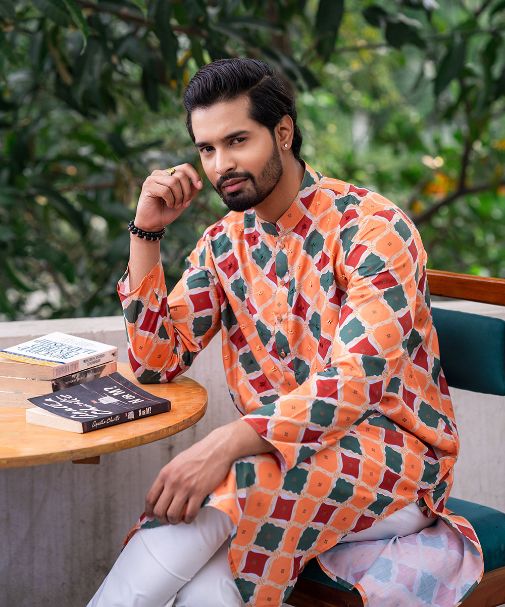 Assorted Print Cotton Panjabi