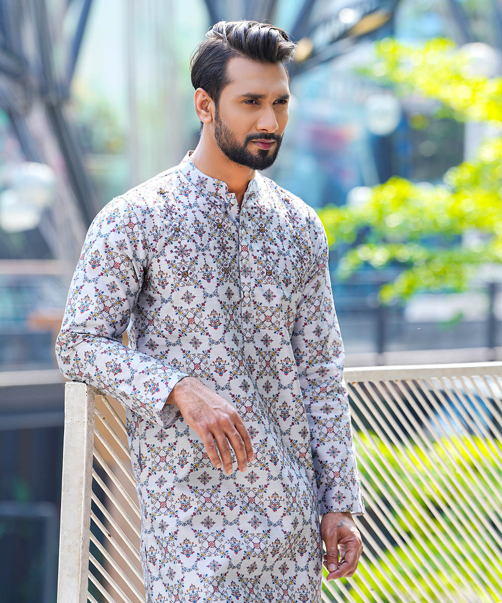 Tussar Silk Karchupi Panjabi