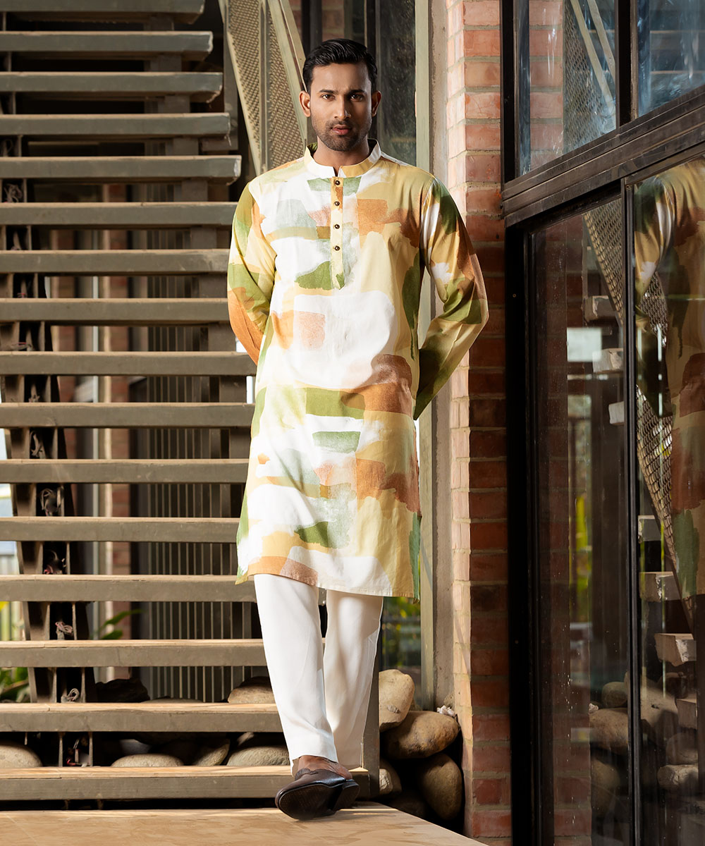 Assorted Print Cotton Panjabi